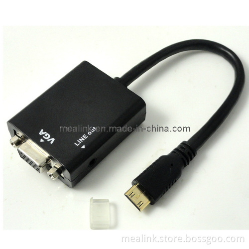 Conversion Cable HDMI to VGA (with audio)